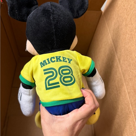 Disney Mickey Mouse I Love Football Soccer 16" Plush Stuffed Animal - Picture 3 of 3